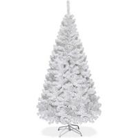 WEIHNACHTSBAUM mit Metallständer 150cm Weiß - Weiß, Metall (150cm) - COSTWAY
