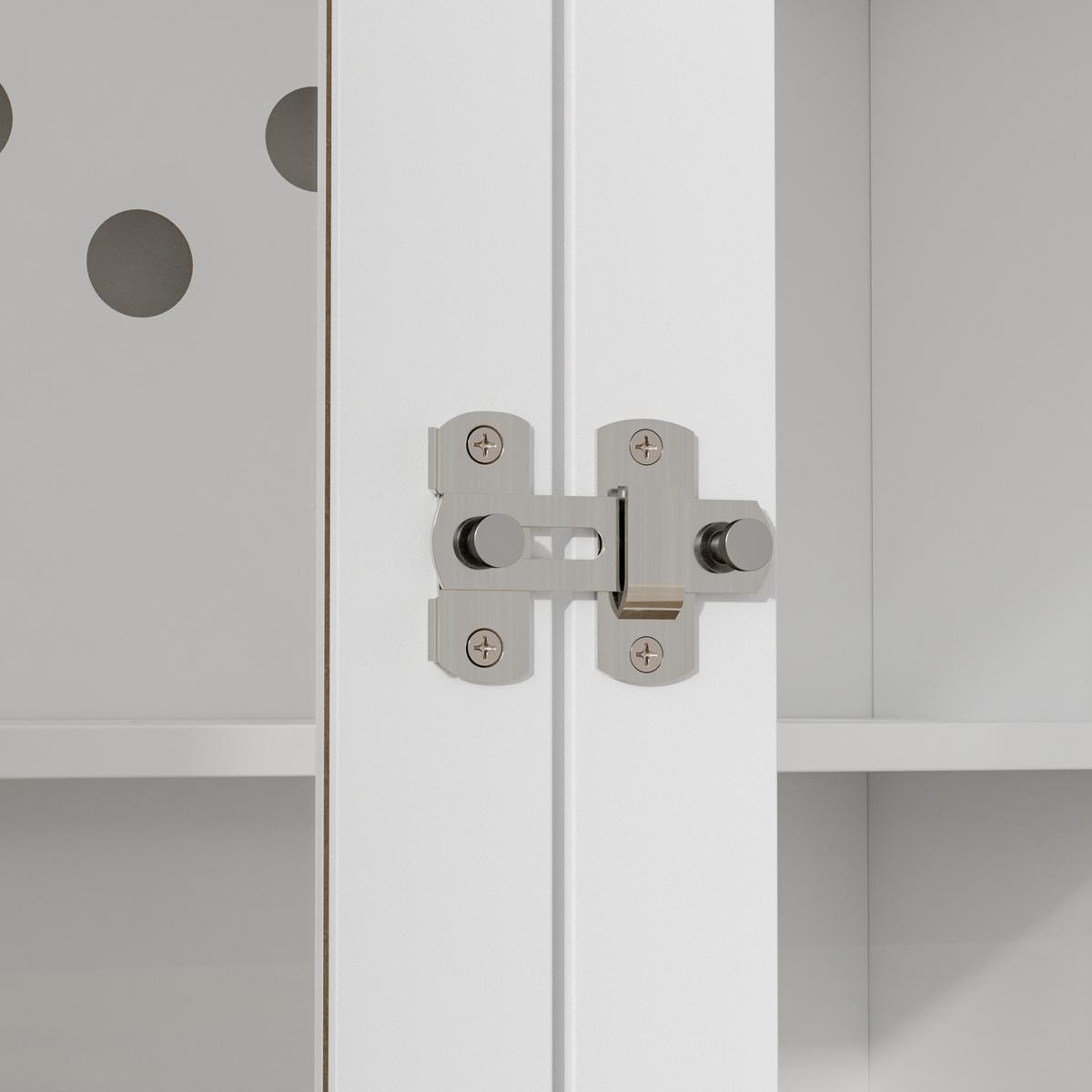 KATZENSCHRANK mit Streukastenverkleidung und Kratzbrett HAT02-L-E-W - Ahornfarben/Weiß, Holzwerkstoff/Fell (60/80/98cm) - SoBuy