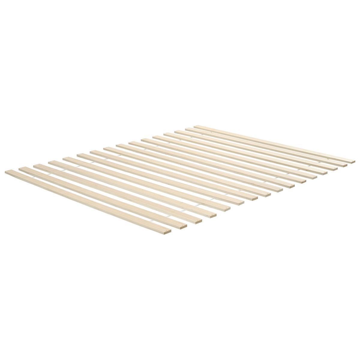 BETT mit Lattenrost 160/200 Kiefernholz Hellbraun Echallon - Hellbraun/Braun, Holz (160/200cm) - Beliani