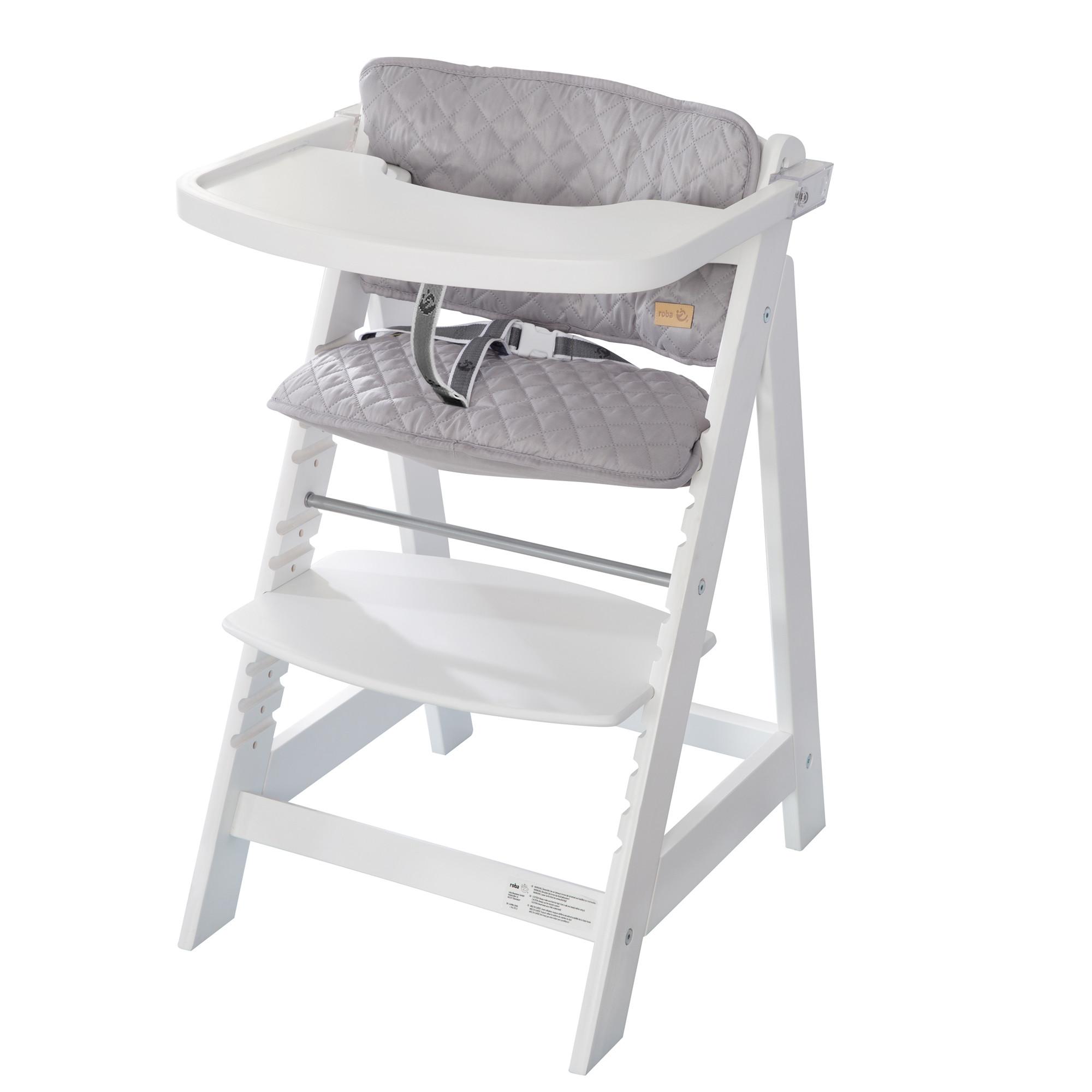 KINDERHOCHSTUHL - Sit Up Fun - weiß - Weiß, Holzwerkstoff (50/80/54cm) - Roba