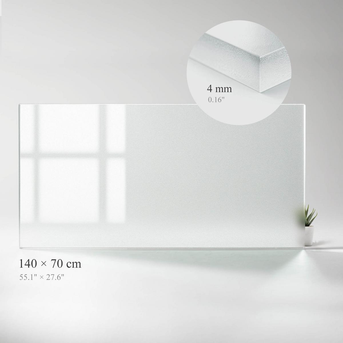 TISCHPLATTE 140x70 cm - Transparent, Glas (70/140/0.4cm) - Wallfluent