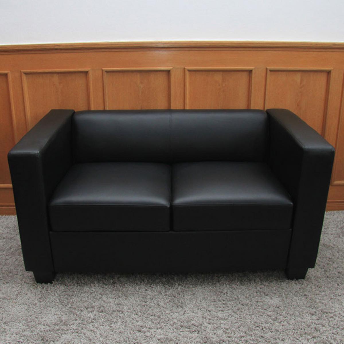 2-SITZER-SOFA Schwarz - Schwarz, Textil (137/70/75cm) - MCW