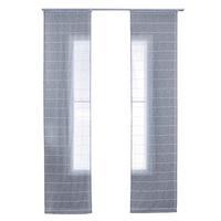 SCHIEBEVORHANG 2ER SET »Kassel« HxB 245x60 cm Grau - Grau, Textil (60/245cm) - Gardinenbox