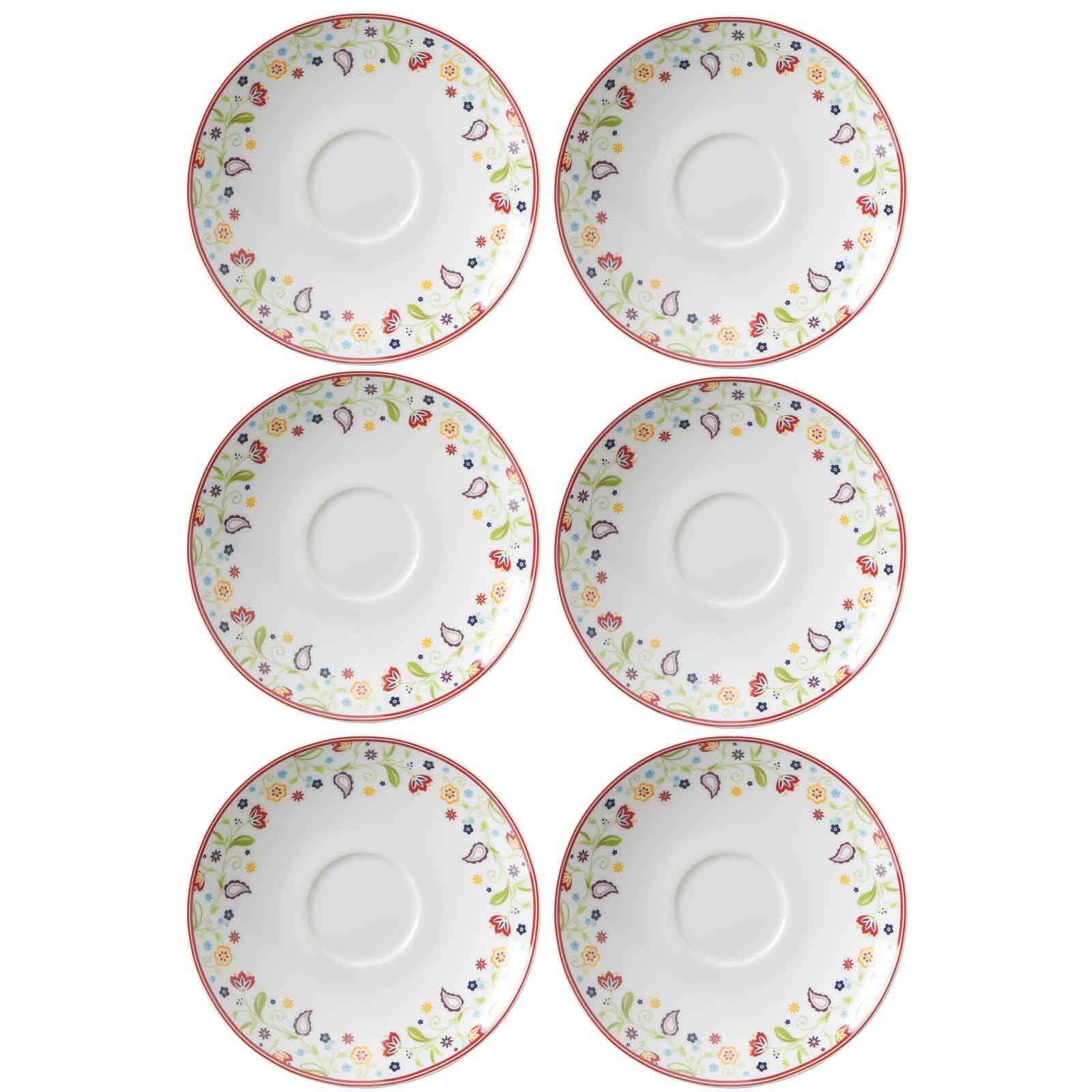 KAFFEEUNTERTASSEN Shanti bunt ø 16.0 cm 6er Set - Multicolor, Keramik (16cm) - Ritzenhoff Breker