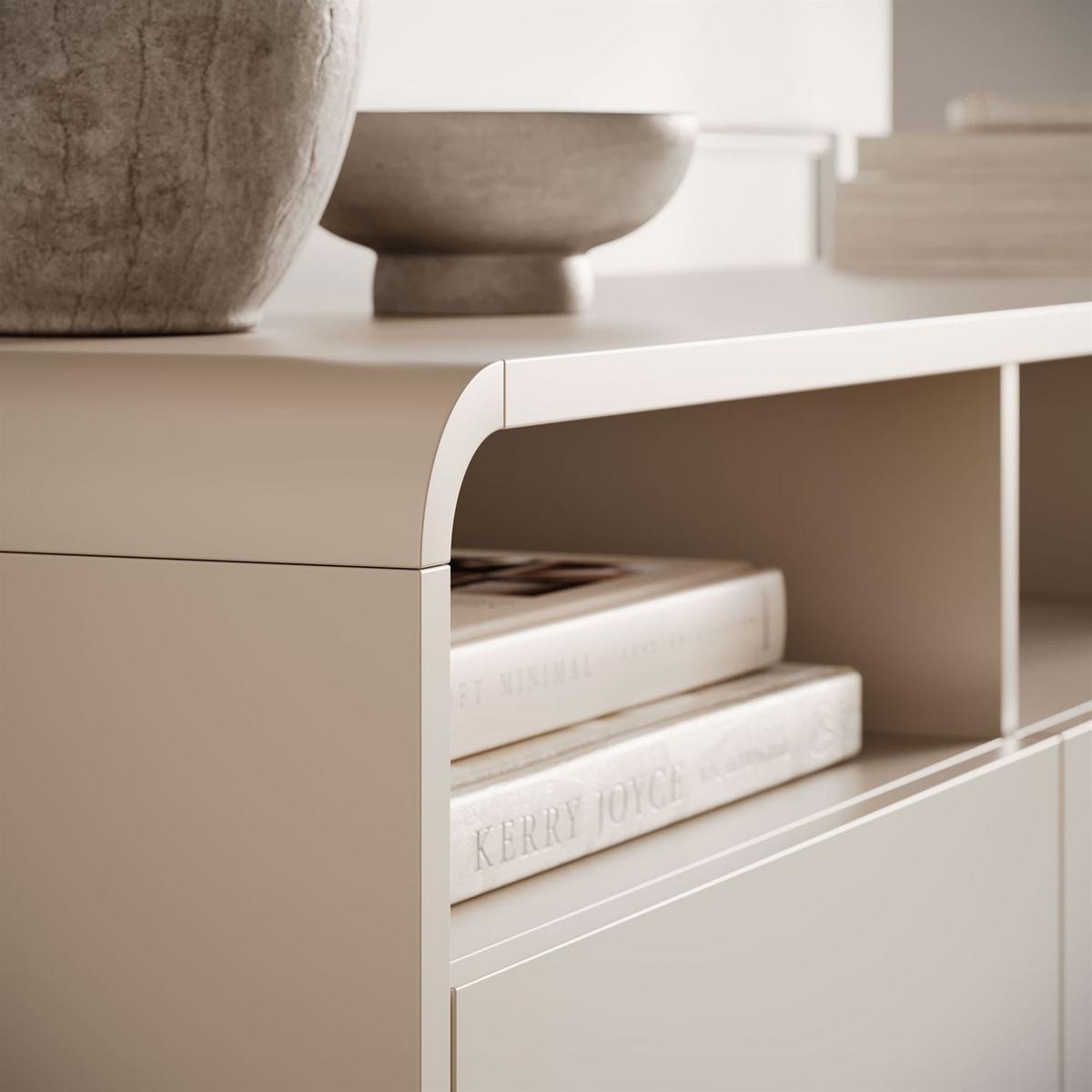 TV-SCHRANK OLIVIO 160 cm mit Schubladen - Kaschmir, Holzwerkstoff (160/44/39cm) - Lookway