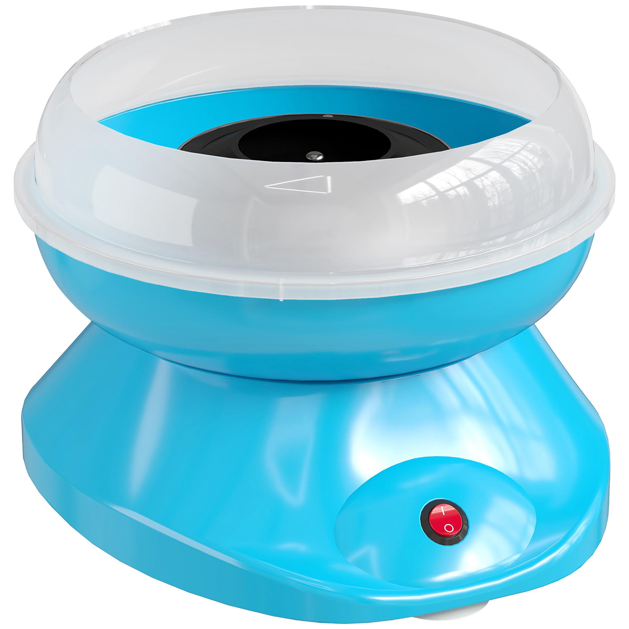 ZUCKERWATTE-MASCHINE Edelstahl Kunststoff Blau - Blau, Metall (26/18/27cm) - HOMCOM