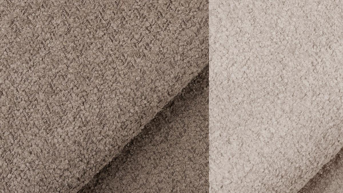 SOFA CALME 2,5-Sitzer, creme - Creme/Schwarz, Holz/Textil (199/92/108cm) - Wozimo