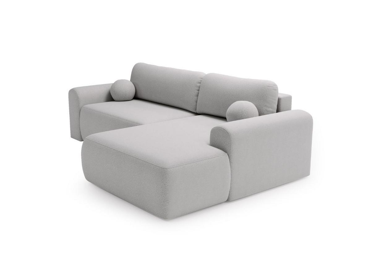 ECKSOFA Savana Grau Links - Grau, Holz/Textil (257/177cm) - Graingold