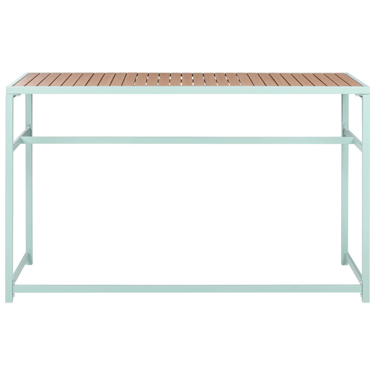 GARTEN-BARTISCH 150/50 cm Hellgrün Avetrana - Hellgrün, Metall (150/50/90cm) - Beliani