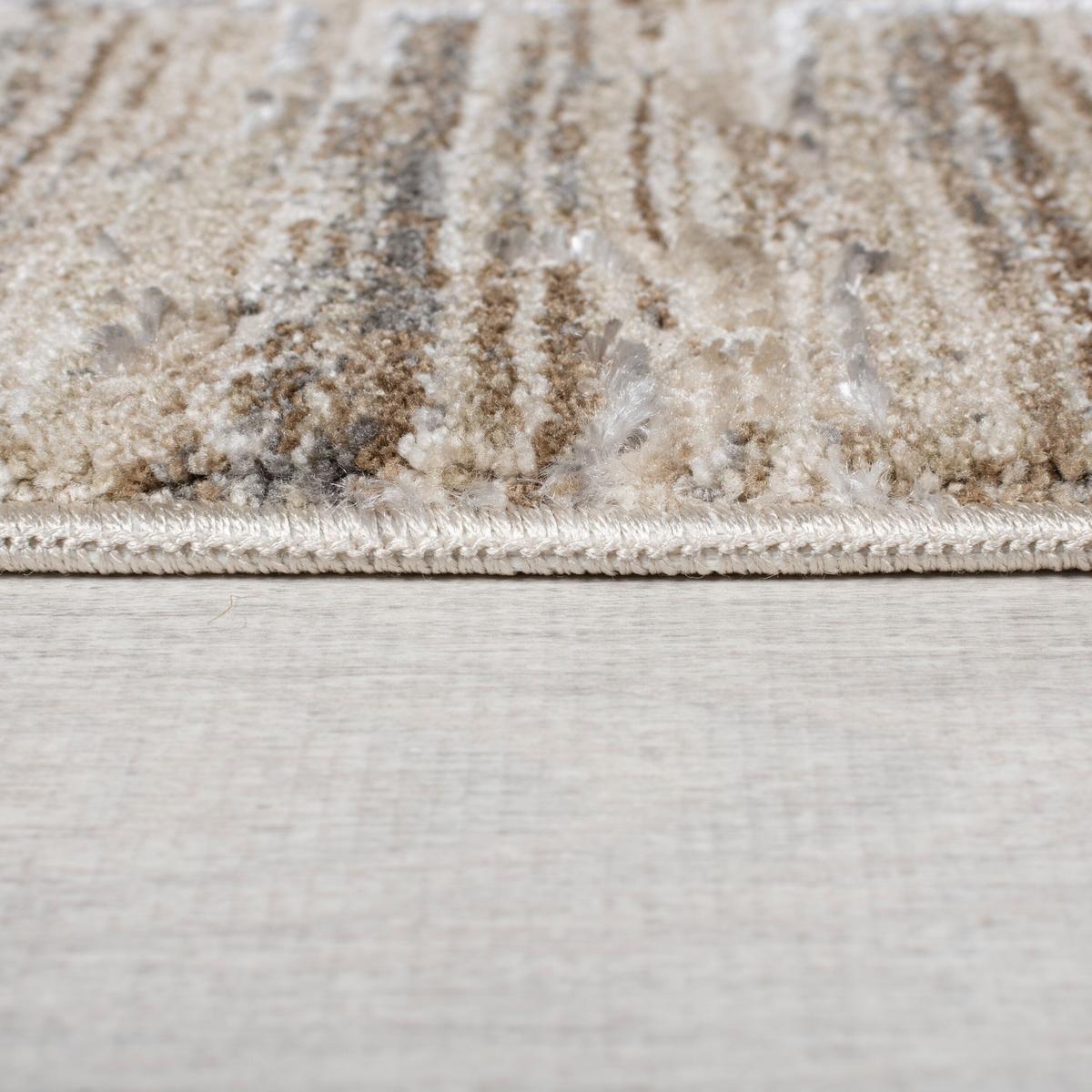 TEPPICH mit Fransen DALE, mit Struktur, Taupe, 120 x 170 cm - Braun, Textil (170/120cm) - KADIMA DESIGN