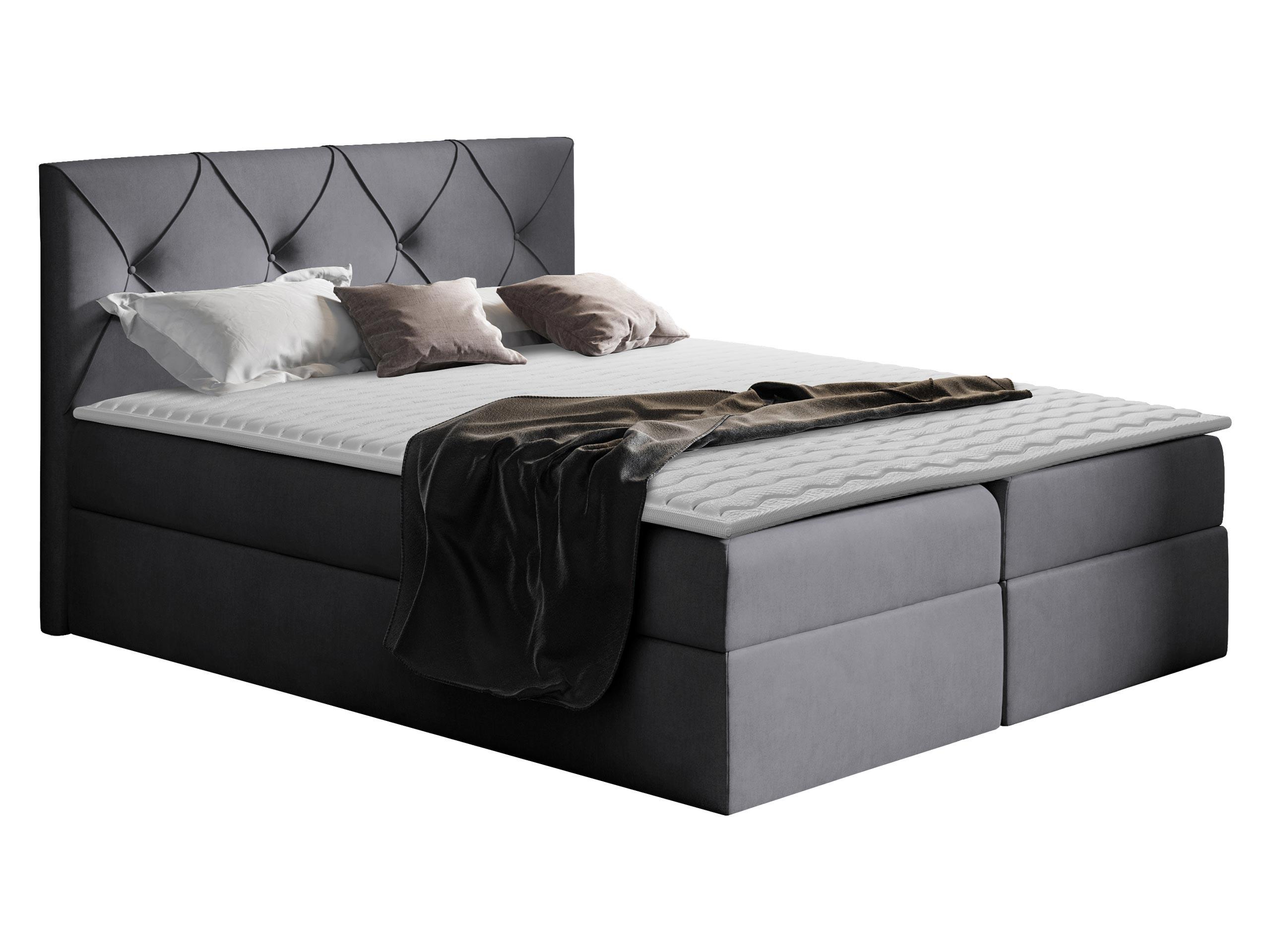 BOXBETT Crystal - H3 - Graphitfarben, Holz (160/200cm) - MIRJAN24