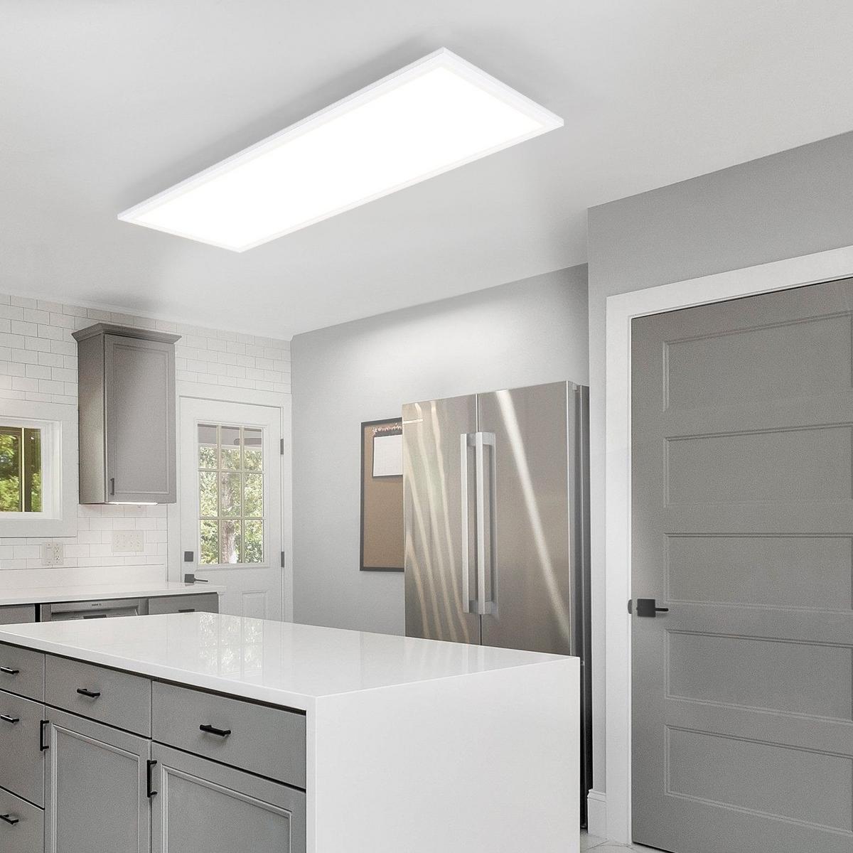 LED DECKENLEUCHTE Flores 80/30/1 - Weiß, Metall (80/30/1cm) - Nettlife