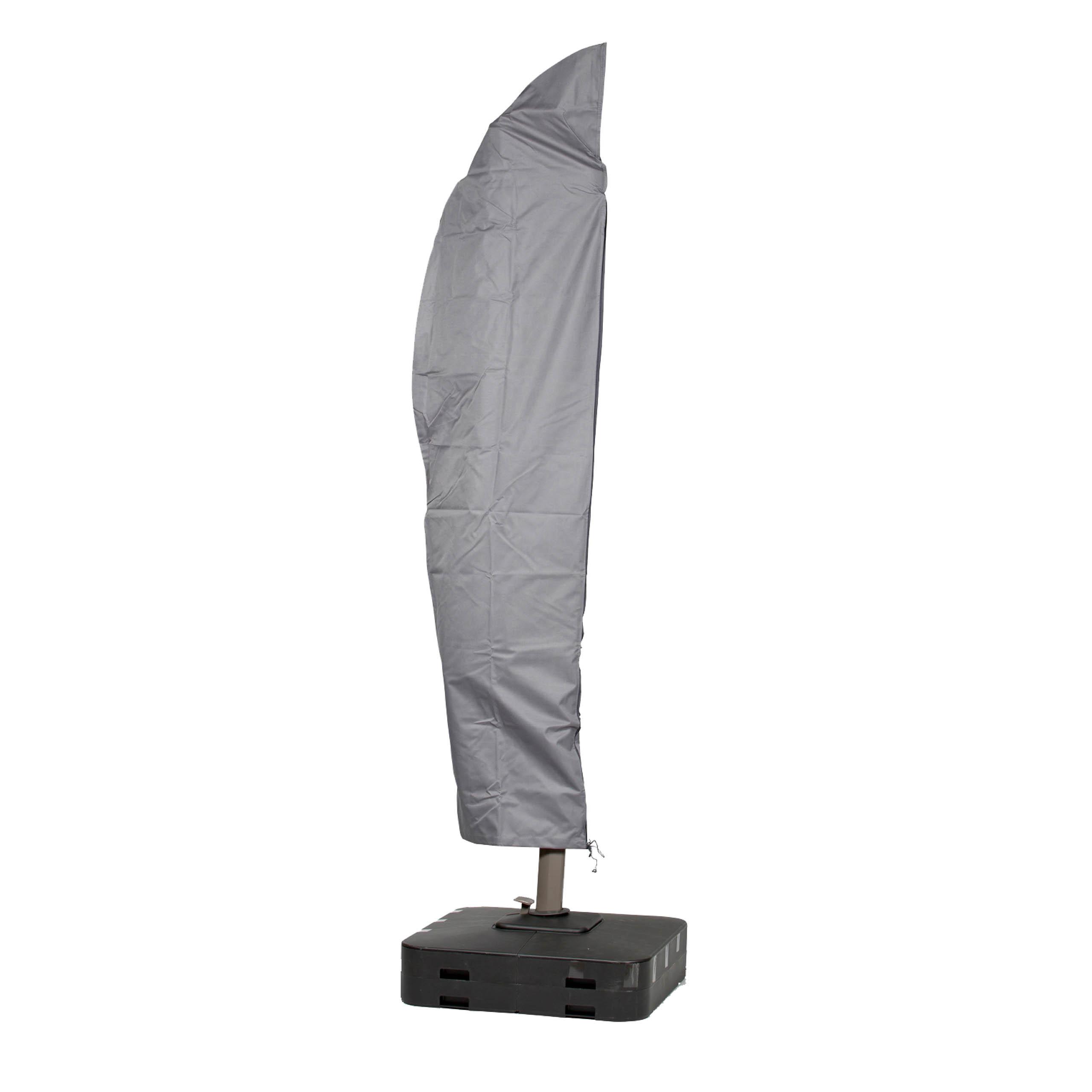 SCHUTZHÜLLE für Ampelschirm Gestell gebogen SHP-20085 - Grau, Kunststoff (84/270/1cm) - mehr Garten