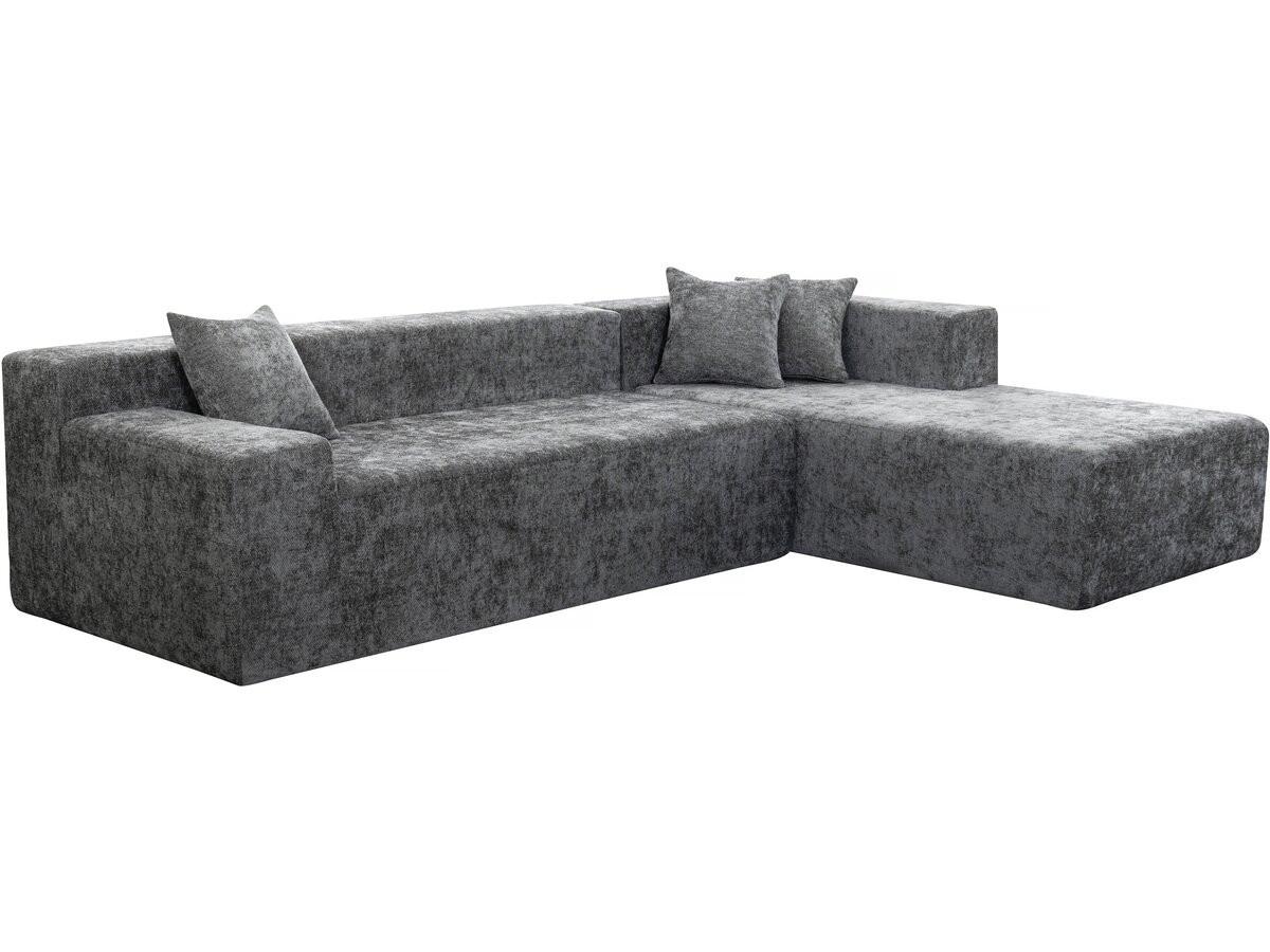 ECKSOFA tessaro Grau - Grau, Textil (175/270cm) - Habitat Garten