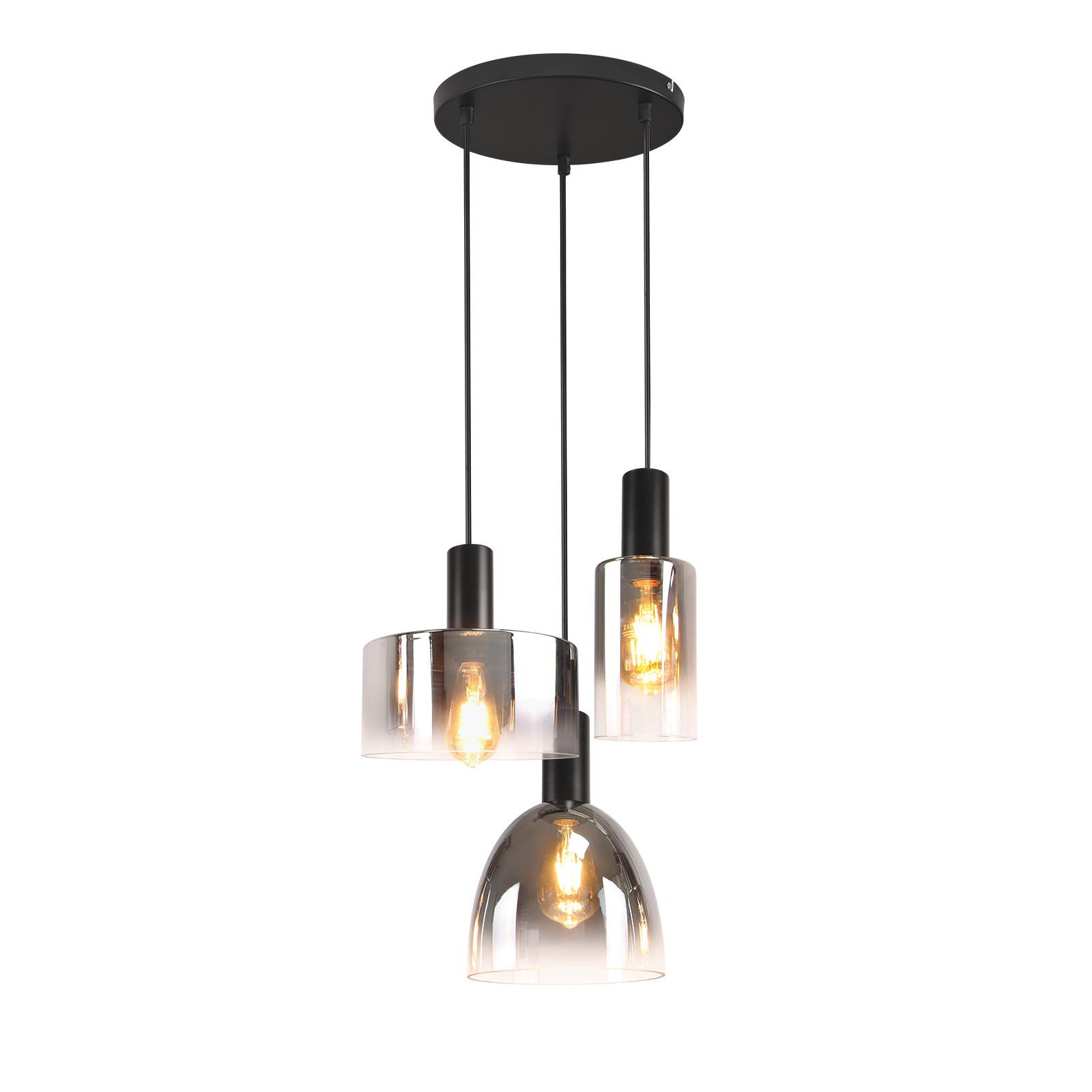 PENDELLEUCHTE Marquez 22/22/180.5 cm - Schwarz, Metall (22/22/180.5cm) - Nettlife