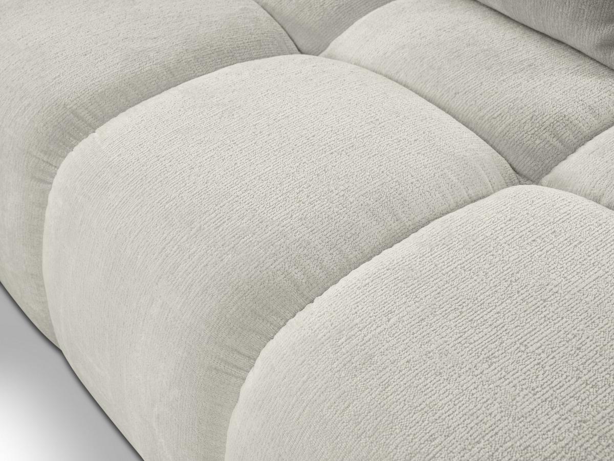 ECKSOFA DUCA L-S Beige Chenille mit Schlaffunktion - Beige, Holz (266.5/266.5cm) - MASSENO