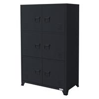 AKTENSCHRANK 75x40x120 cm Anthrazit aus Stahl - Anthrazit, Metall (40/120/75cm) - ML-DESIGN