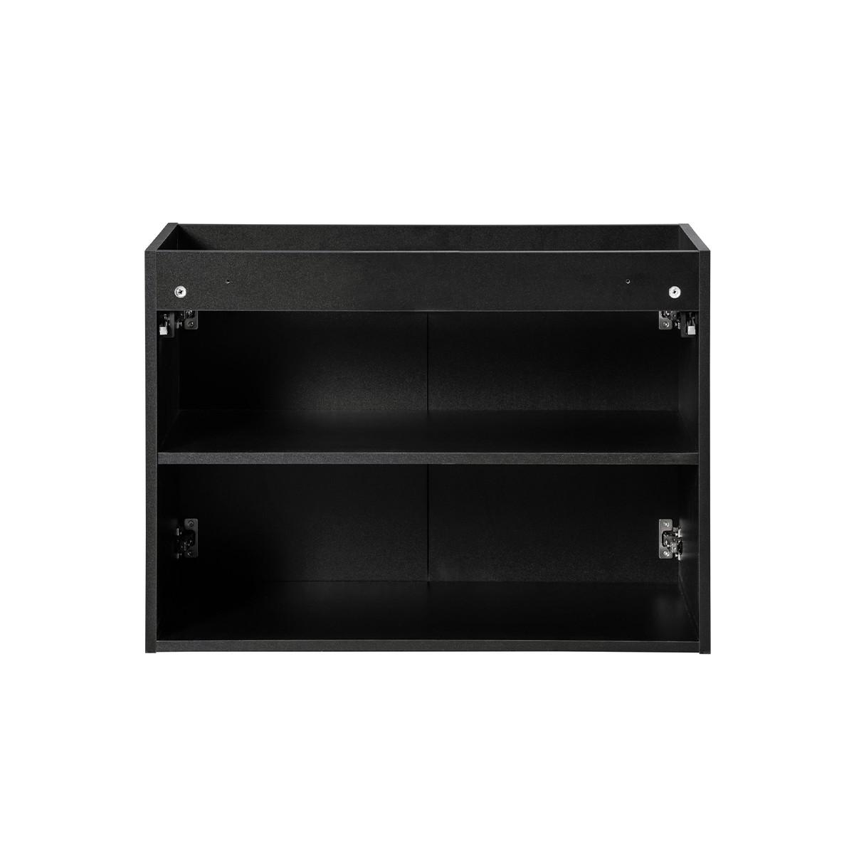 WASCHTISCHUNTERSCHRANK 80cm Riva Schwarz - Schwarz, Holzwerkstoff (80/57/39cm) - Petits-meubles