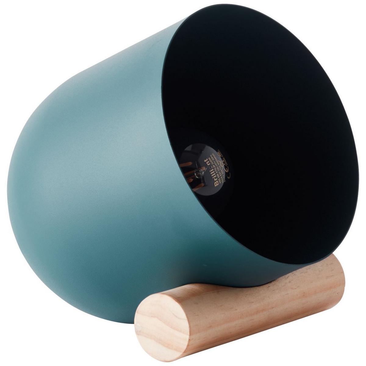 TISCHLEUCHTE Koji 93043/73 - Chromfarben, Holz (22/16/20cm) - Brilliant