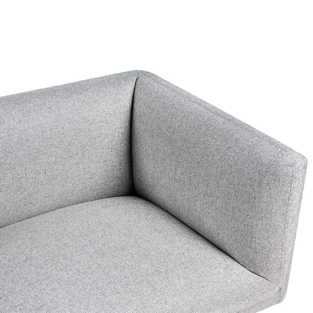 3-SITZER-SOFA Stoff Hellgrau Vorgod - Hellgrau, Textil (221/76/84cm) - Beliani