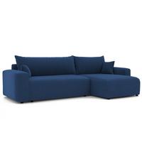 ECKSOFA Luna Max Mit Schlaffunktion - Blau, Holzwerkstoff/Textil (145/278cm) - Fun Möbel