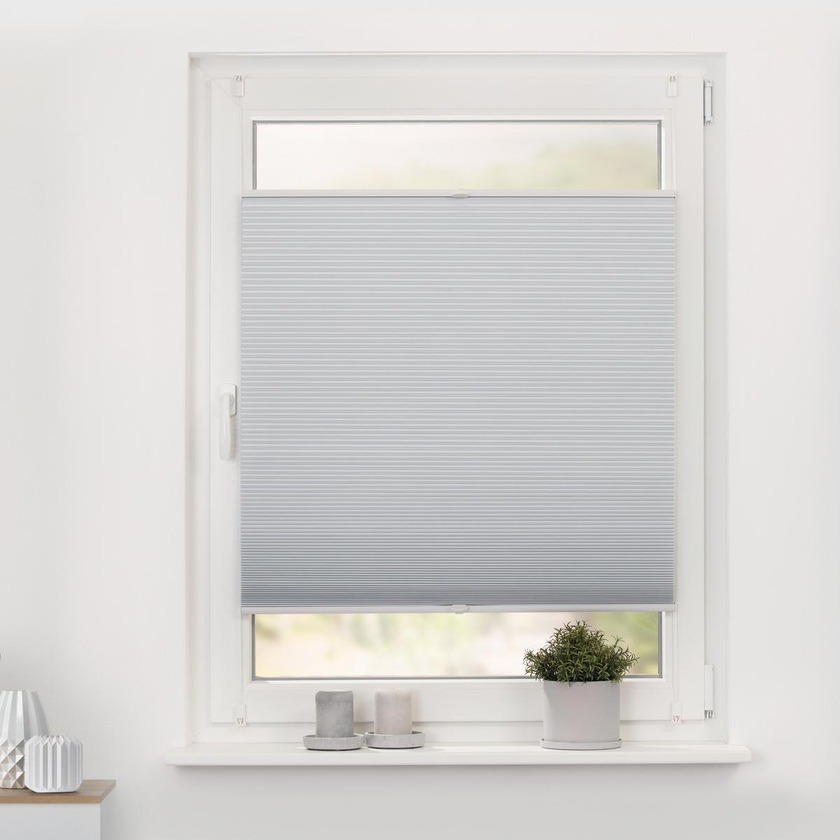 THERMO-PLISSEE KLEMMFIX OHNE BOHREN, VERDUNKELUNG, VERSPANNT Weiß, 130 cm, 85, 130 - Weiß, Kunststoff (85/130cm) - Lichtblick Original