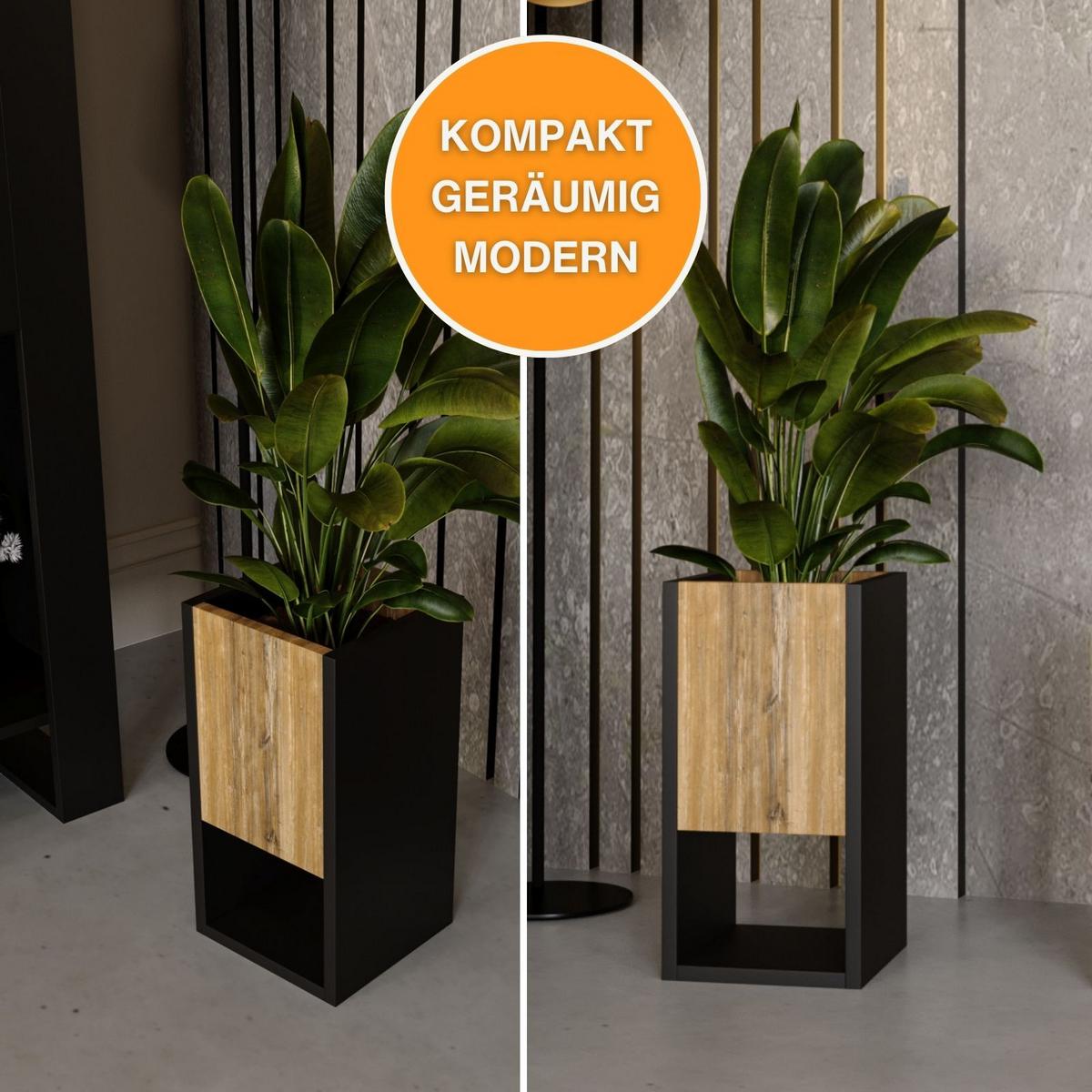 BLUMENKASTEN - Kiefer Milford, Holzwerkstoff (22.6/45/22.62cm) - RAUMHIRSCH FURNITURE