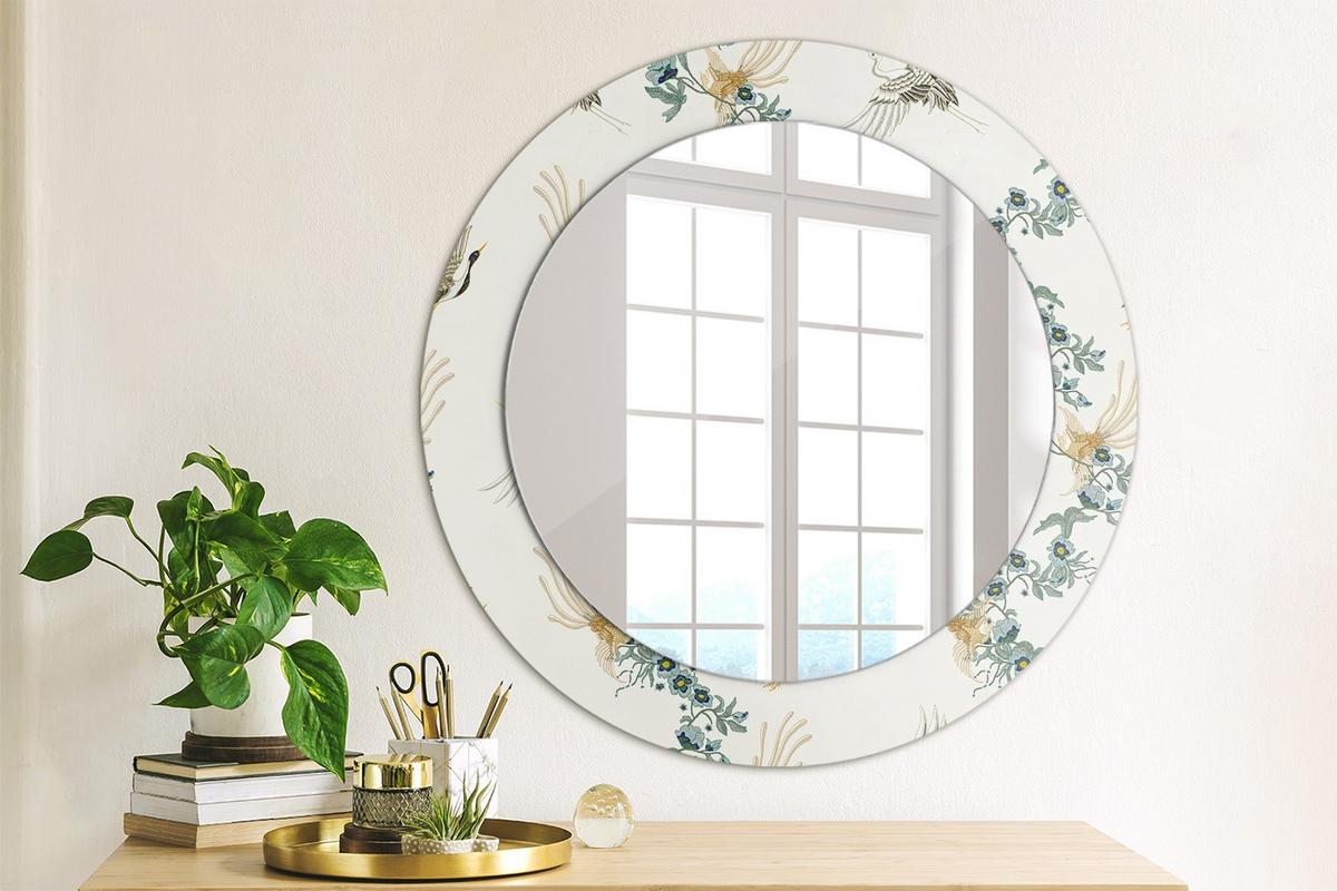 SPIEGEL Rund Ø 60 cm mit Aufdruck - Multicolor, Glas (60/60/0.4cm) - Wallfluent