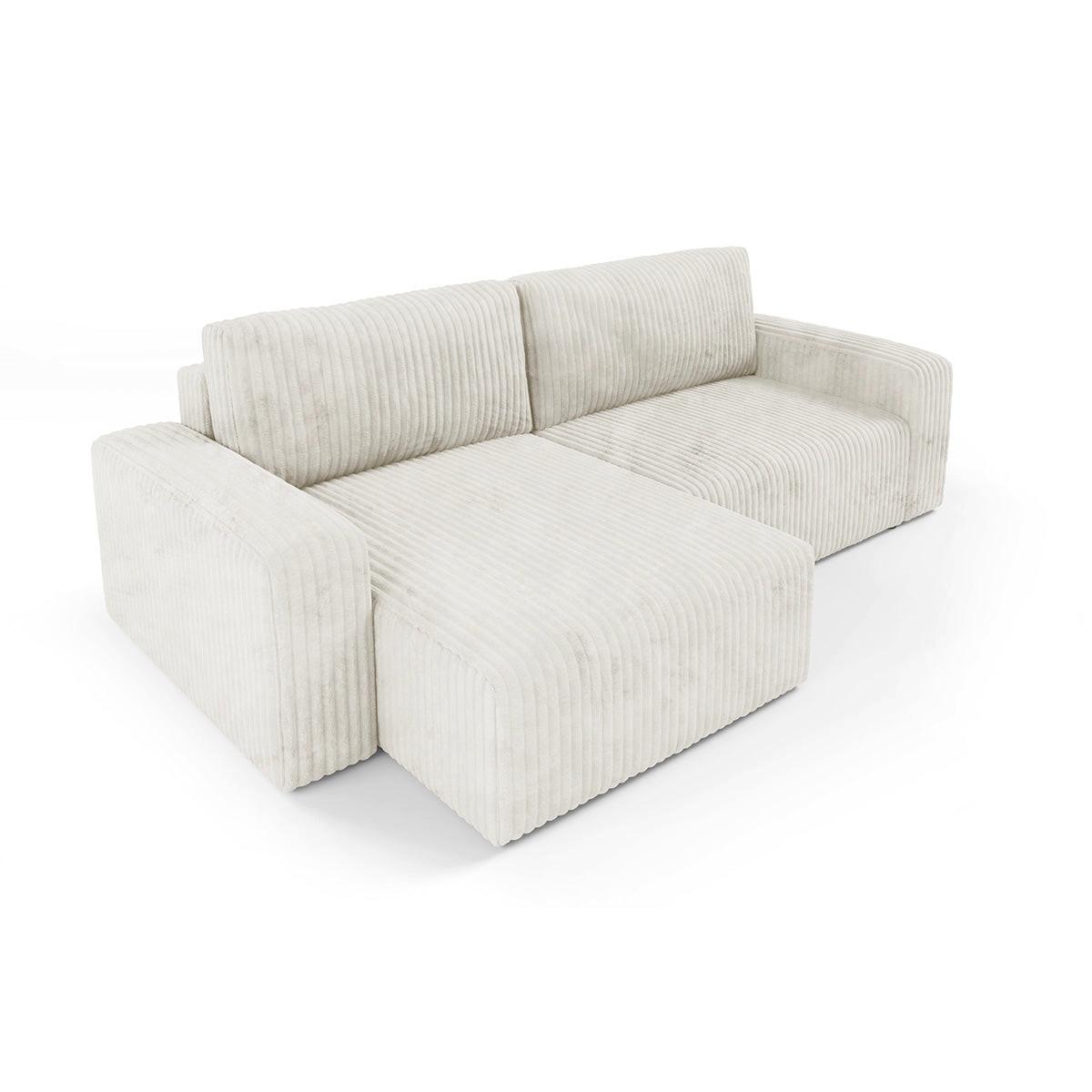 ECKSOFA Angela 3 Sitzplätze Weiß - Weiß, Holz (252/149cm) - Petits-meubles