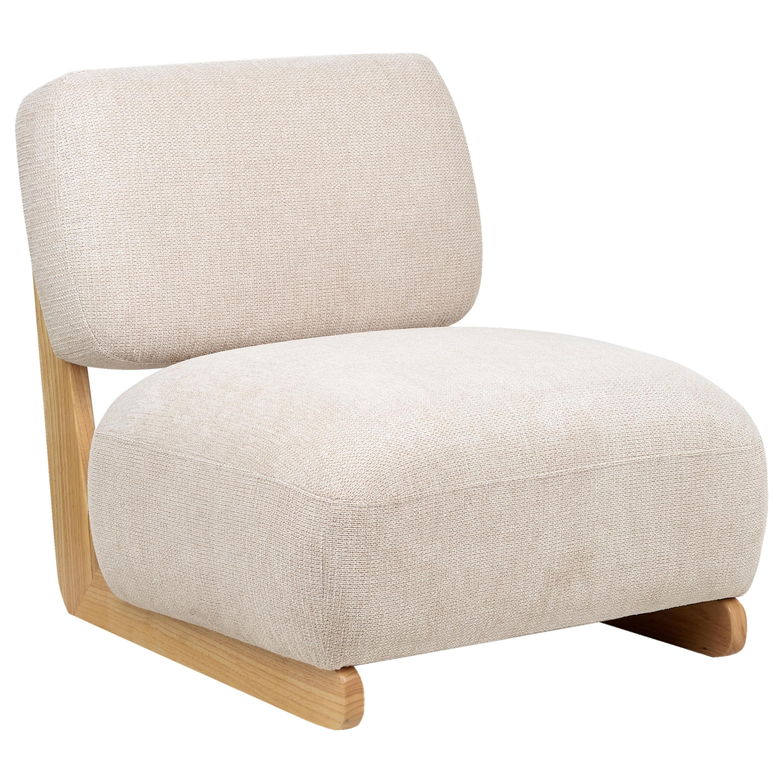 SESSEL Stoff Hellbeige Kokkola - Beige, Textil (66/71/79cm) - Beliani