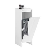 WÄSCHESCHRANK Weiß - Weiß, Holzwerkstoff (30/87/30cm) - SoBuy