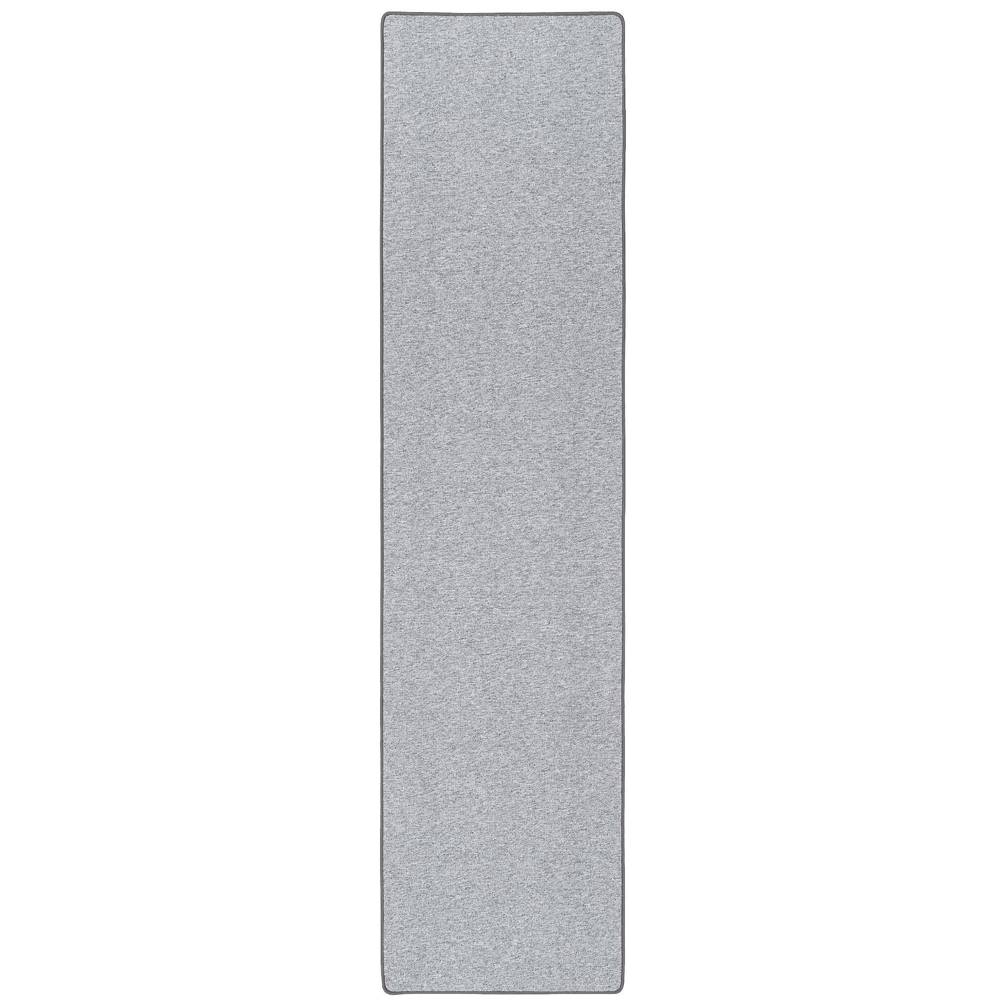 FEINSCHLINGEN VELOUR LÄUFER TEPPICH STRONG - Silberfarben, Textil (100/200cm) - Snapstyle