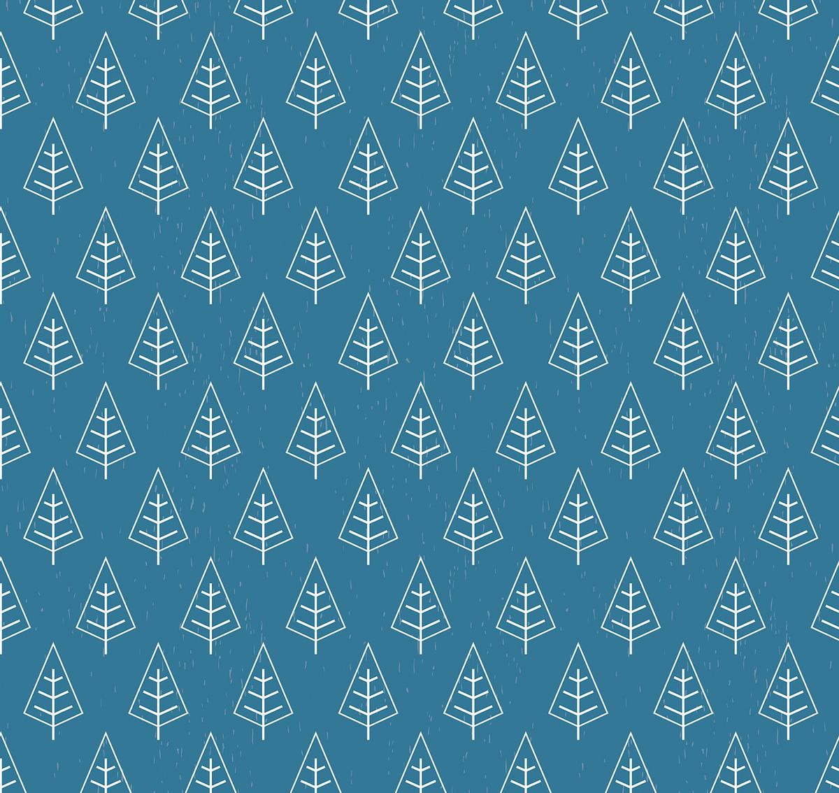 VERDUNKELUNGSROLLO 140x140 cm Bäume im Regen - Weiß, Textil (140/140cm) - TULUP