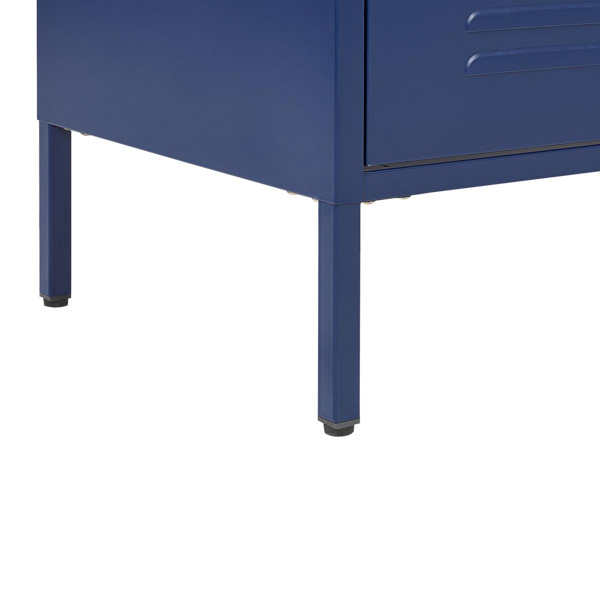 KOMMODE blau 4 Schubladen Enago - Blau, Metall (80/102/40cm) - Beliani