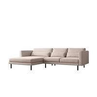ECKSOFA Agada In Verita - Beige, Holzwerkstoff/Textil (281/174cm) - Fun Möbel