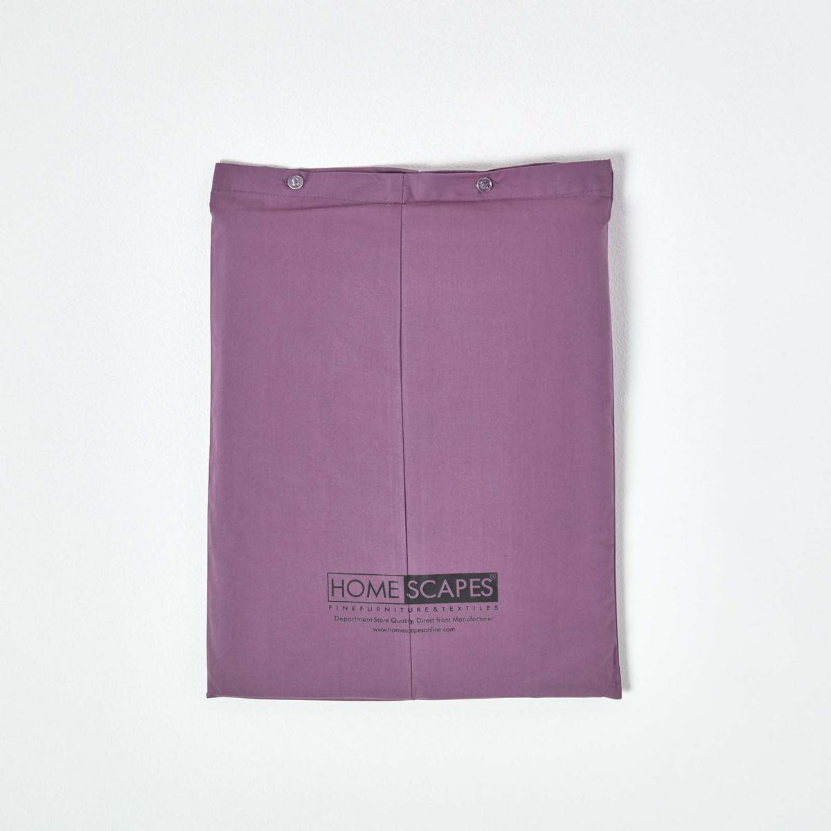 BETTLAKEN ohne Gummizug, Ägyptische Baumwolle, Fadendichte 200 - Lila, Textil (270/300cm) - Homescapes