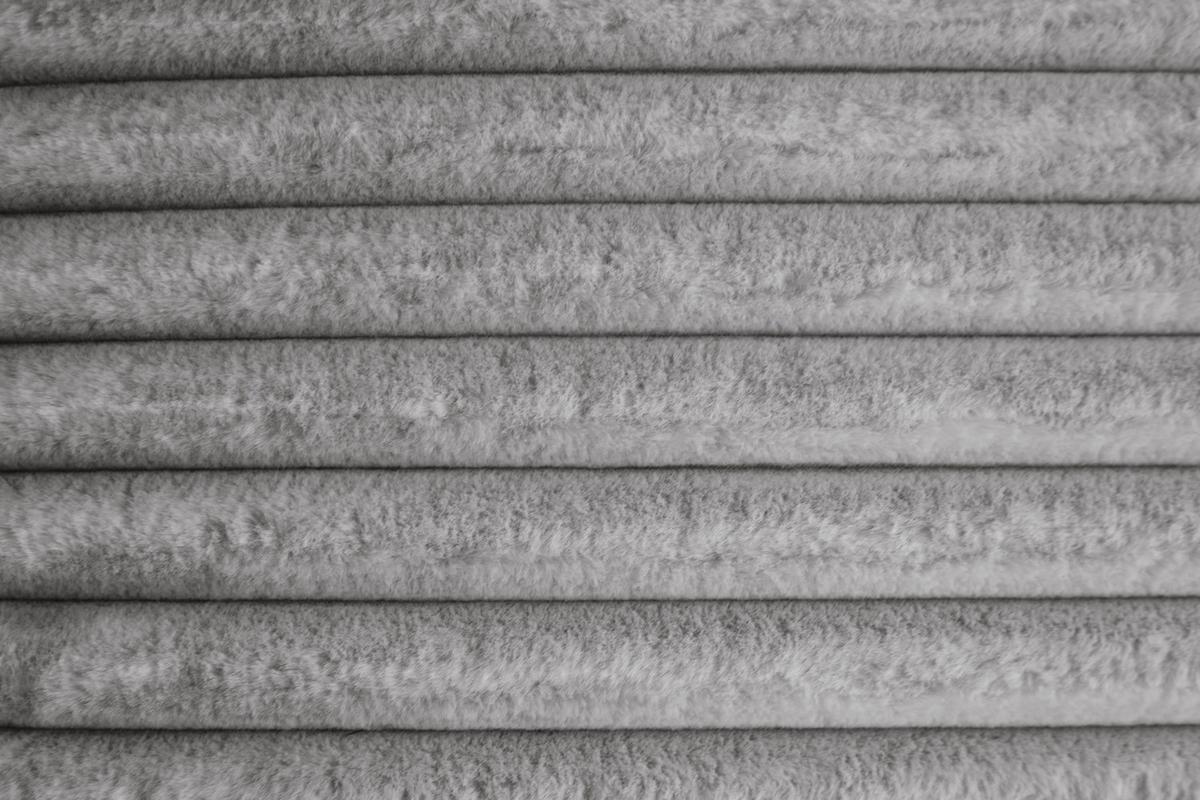 SITZELEMENT MODULSOFA WIOLO SOFT Grau Cord - Schwarz/Grau, Kunststoff/Textil (111/43/111cm) - KAWOLA