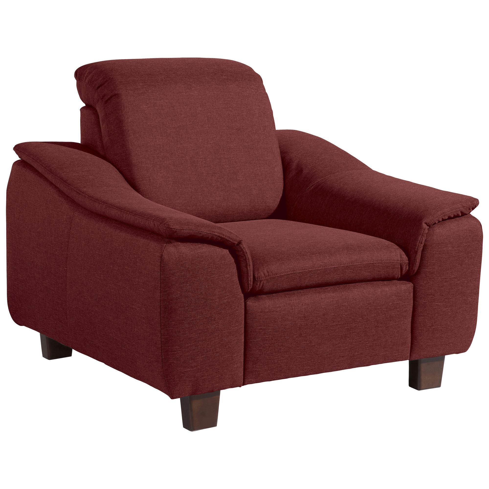 POLSTERSESSEL Kaylil Flachgewebe rot - Rot, Kunststoff (87/82/100cm) - 58aufmkessel