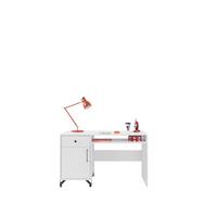 SCHREIBTISCH LANZA 125x55x76 cm Bürotisch Computertisch, Weiß - Weiß, Holzwerkstoff (55/125/76cm) - MASSENO