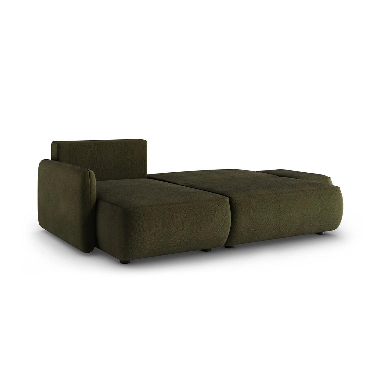 ECKSOFA Alessio 3 Sitzplätze Grün - Grün, Holz (229/148cm) - Petits-meubles