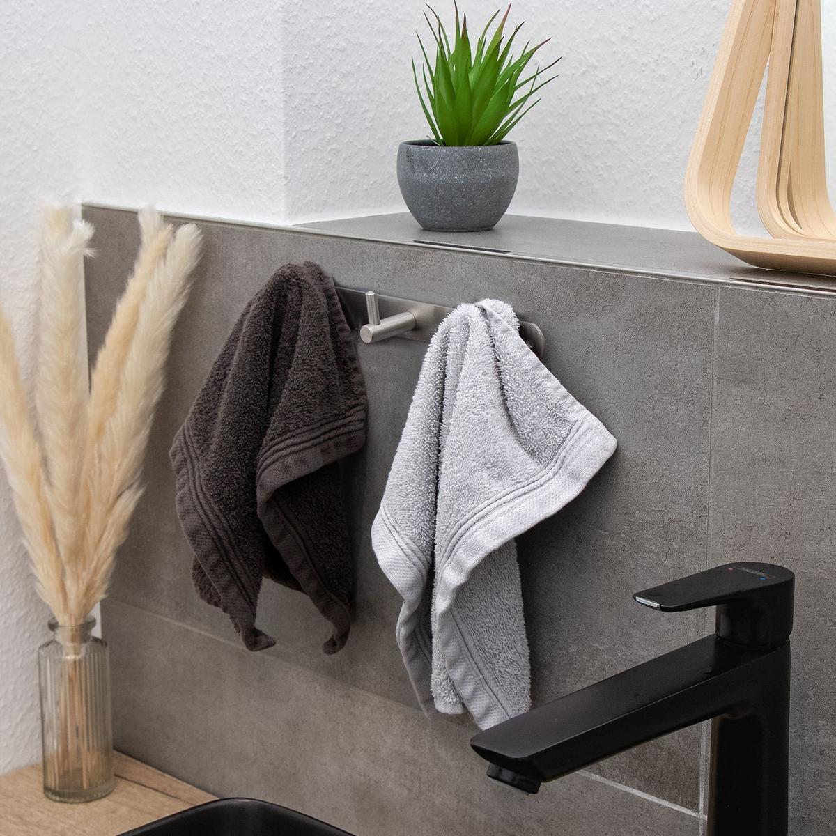 HAKENLEISTE 22/4.2/4.2 cm - Silberfarben, Metall (4.2/4.2/22cm) - Intirilife