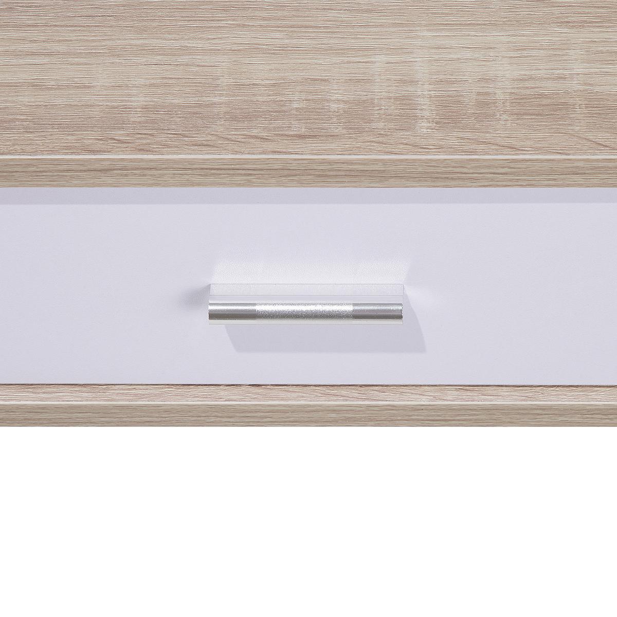SCHREIBTISCH heller Holzfarbton 100/48/76 cm Deora - Hellgrau, Holzwerkstoff (48/100/76cm) - Beliani