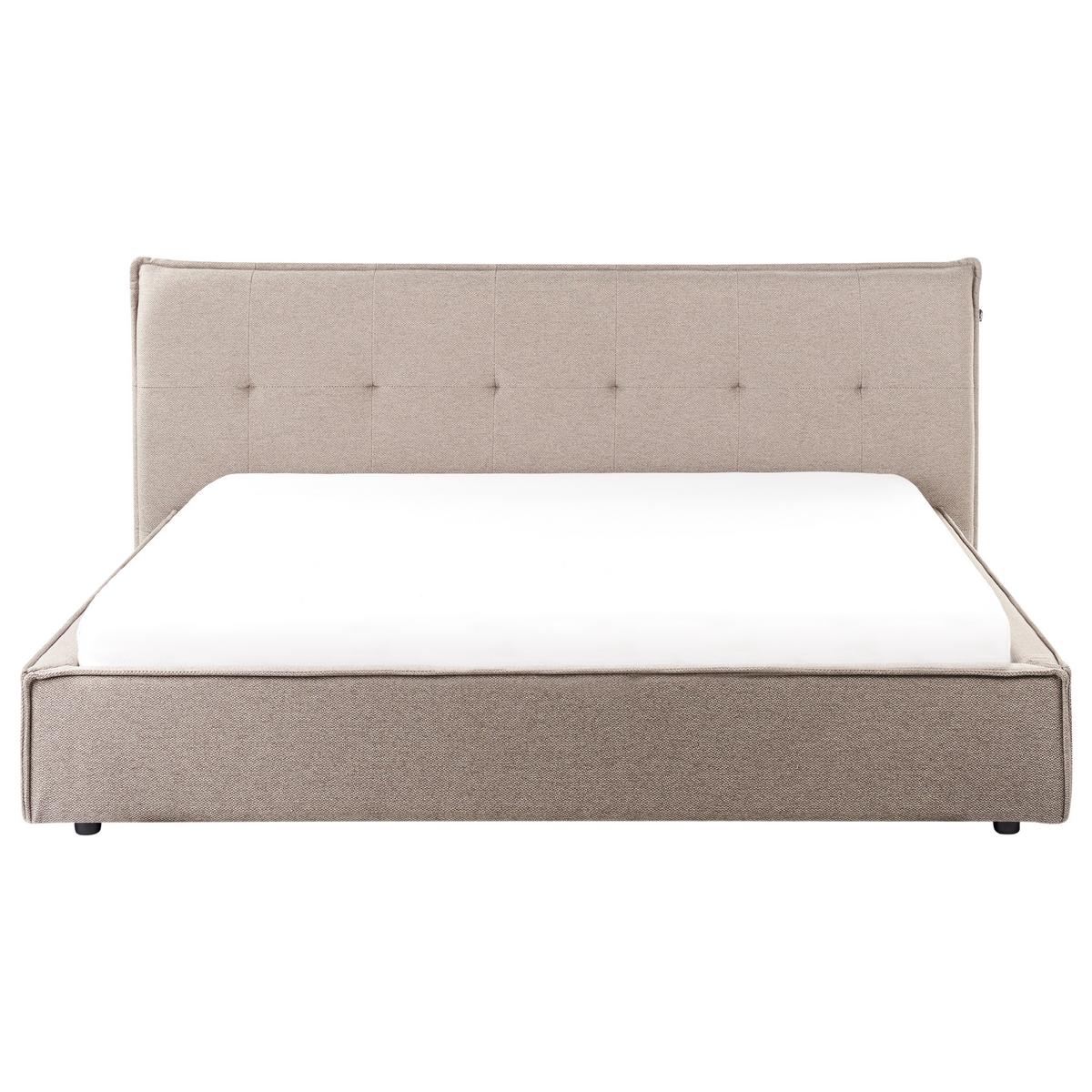 WASSERBETT 180x200 cm Beige Lestre - Taupe, Textil (180/200cm) - Beliani