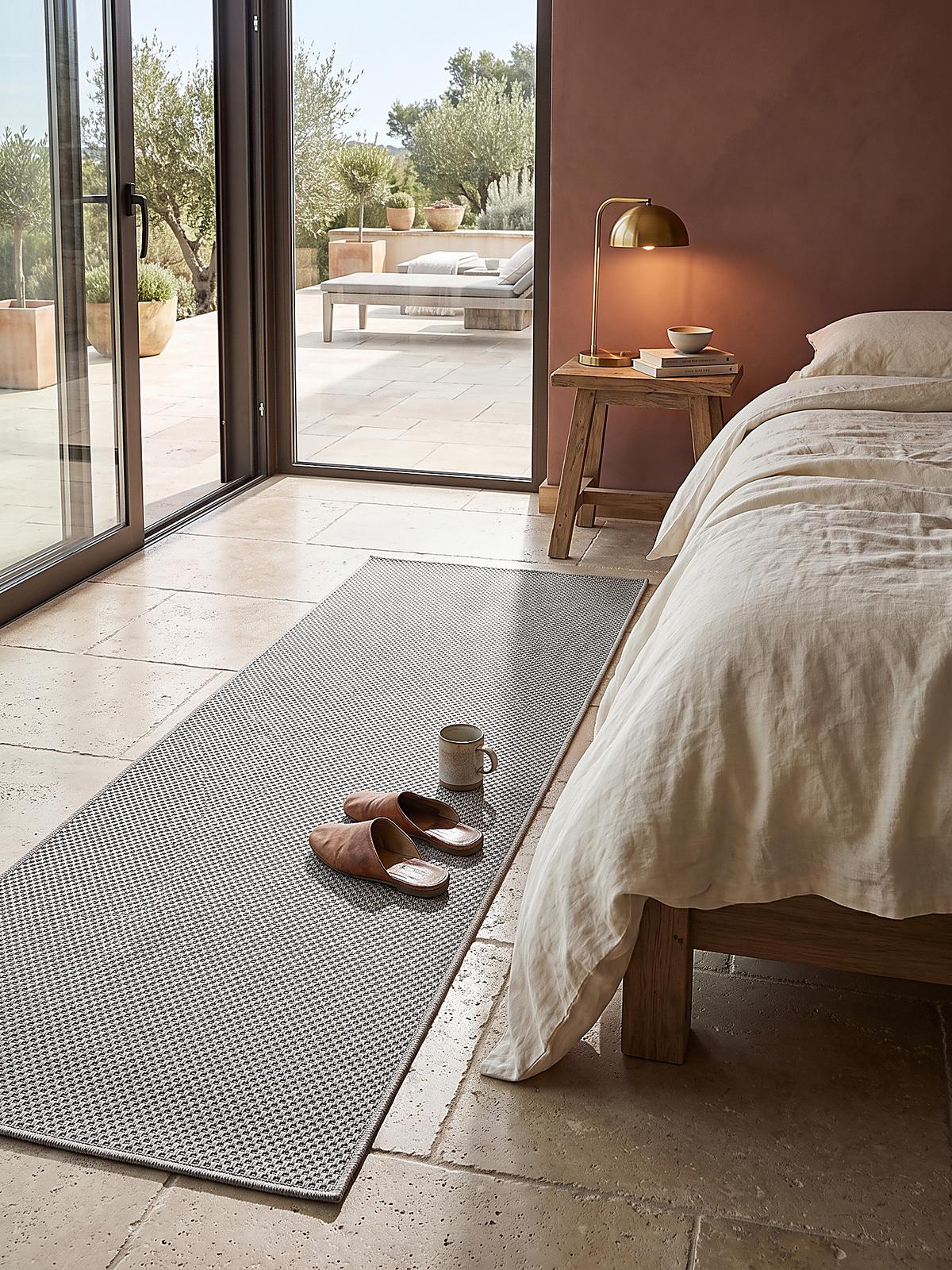 TEPPICHLÄUFER Uni BORNO Polypropylen Grau 80 x 150 cm - Grau, Textil (80/150cm) - KADIMA DESIGN
