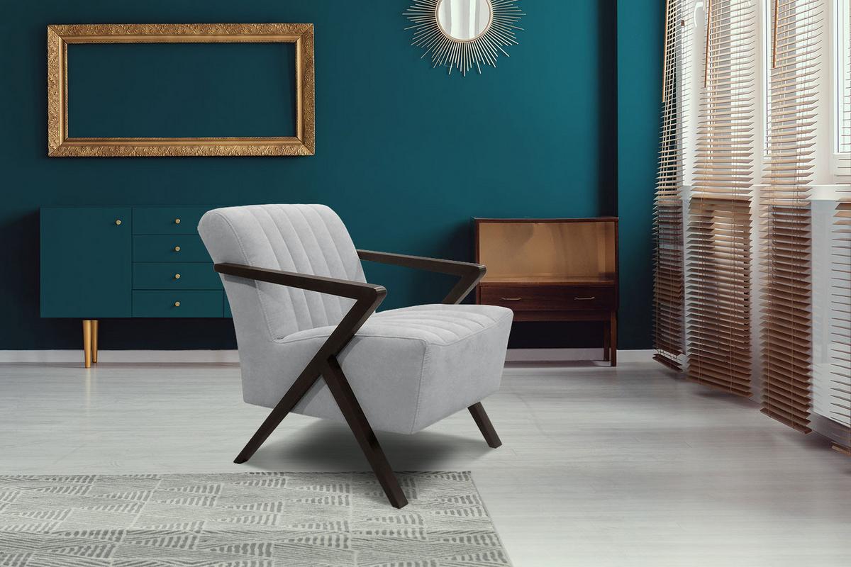SESSEL LEBRON, hellgrau - Hellgrau, Holzwerkstoff/Textil (65/82/79cm) - Wozimo