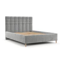 POLSTERBETT Soma 120/200 cm Hellgrau im Lotta Stoff - Hellgrau/Naturfarben, Holz/Holzwerkstoff (120/200cm) - AltaBeds