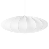 HÄNGELEUCHTE Weiß Guacara - Weiß, Textil (55/55/78cm) - Beliani