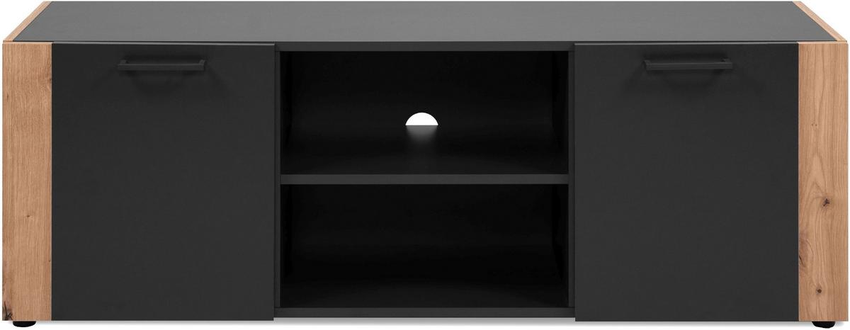 TV-ELEMENT Cento 56A Anthrazit - Anthrazit, Holzwerkstoff/Kunststoff (47.5/138/34.5cm) - Calicosy