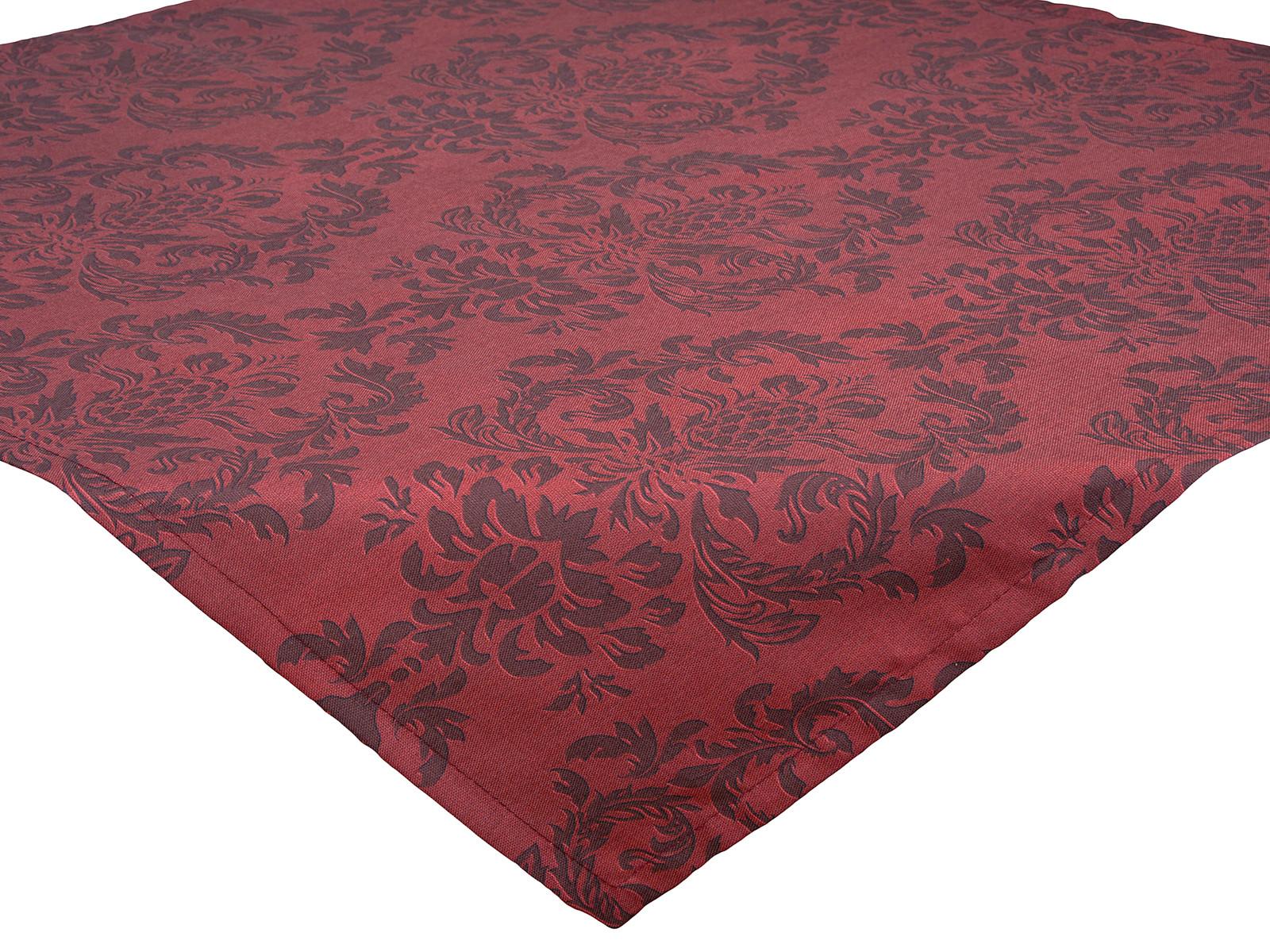 MITTELDECKE Epoche karmin-rot 80/80 cm - Dunkelrot, Textil (80/80cm) - beties Heimtextil
