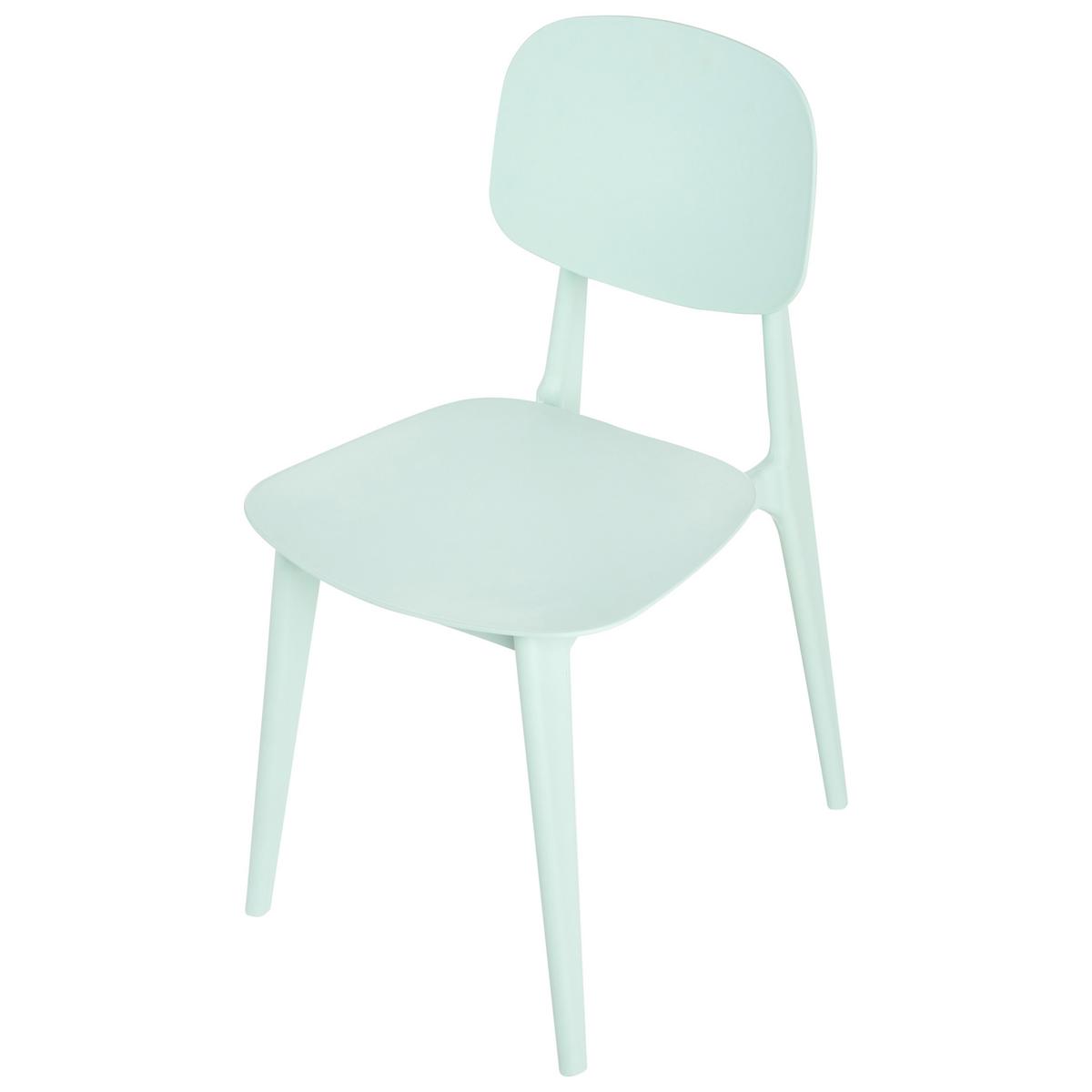 GARTENSTUHL 2er-Set Mintgrün Kattavia - Mintgrün, Kunststoff (40/80/49cm) - Beliani